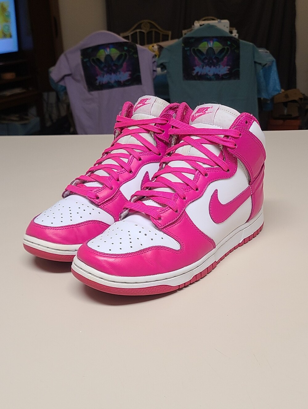 Nike Dunk High Pink Prime hi top skateboard sneakers size 7.5